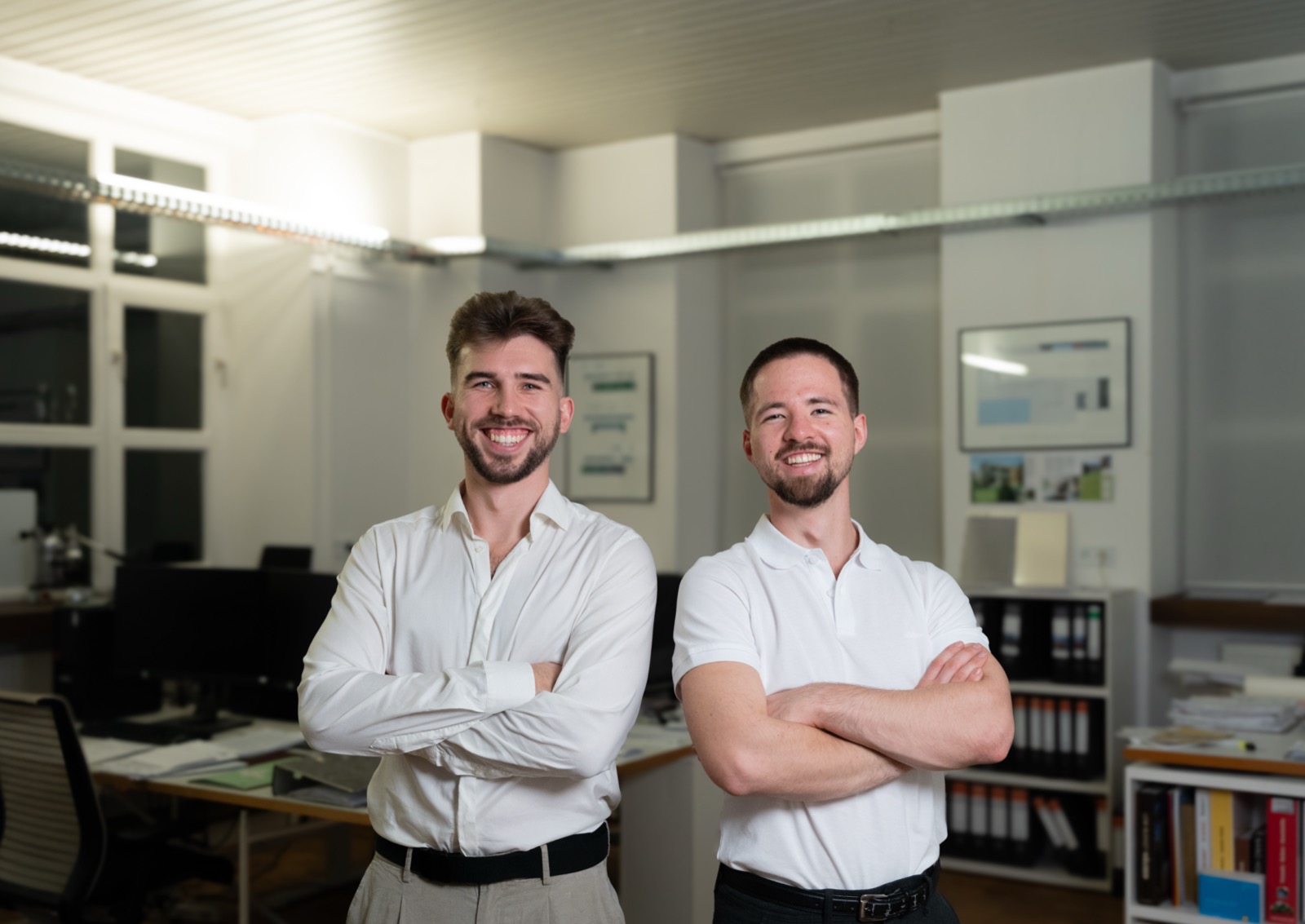 Die Gründer von Besser Leben im Büro in einem Büro in Freising